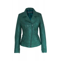Dames Leren Jas Jane 5 Groen